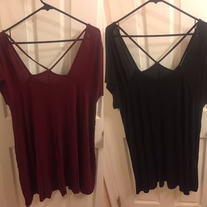 Pair of Plus Size Cut out Dresses